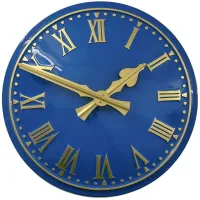 Fleetwood Outdoor Clock Service blue dial