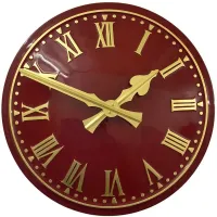 Fleetwood Outdoor Clock Service red dial