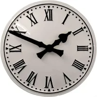 Fleetwood Outdoor Clock Service white dial